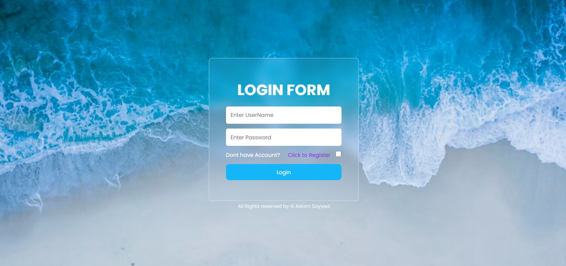 React Login Form